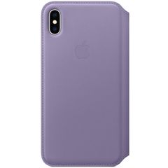 Apple Leather Folio Bookcase Apple iPhone Xs Max - Lila