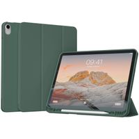 Accezz Smart Silicone Book Case Apple iPad 11 (2025) 11 inch A16 / iPad 10 (2022) 10.9 inch - Dark Green