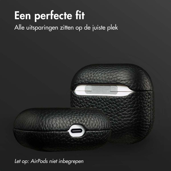 Accezz Echt Leren Case AirPods 3 - Zwart