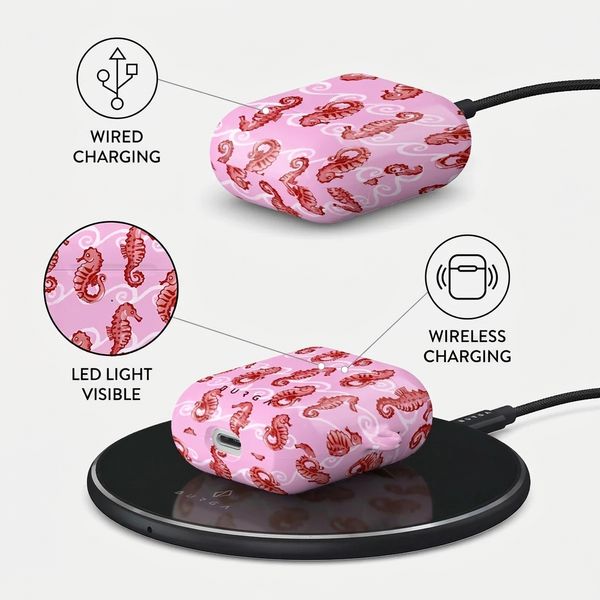 Burga Hard case  Apple AirPods 1 / 2 - Coral Reef