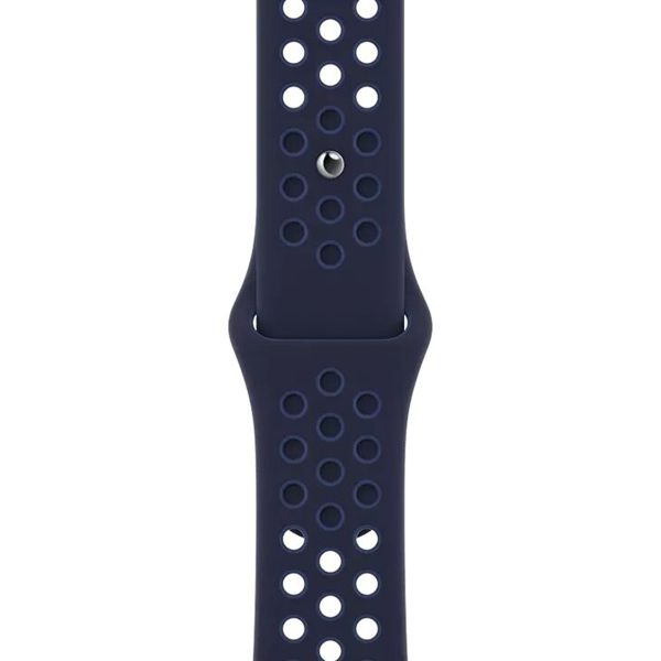 Apple Nike Sport Band Apple Watch Series 1 t/m 9 / SE (38/40/41 mm) | Series 10 / 11 (42 mm) - Midnight Navy