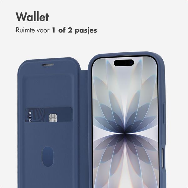imoshion Transparante Bookcase met MagSafe Apple iPhone 17 - Blauw