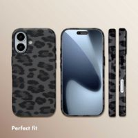 Selencia Sabi Back Cover Panther Print with MagSafe Apple iPhone 17 - Midnight Black