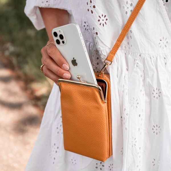 imoshion Vegan Lederen Telefoontasje Crossbody - Geel