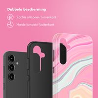 Selencia Vivid Backcover Samsung Galaxy S23 FE - Pastel Lipstick Marble