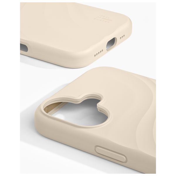 iDeal of Sweden Soft Swirl Silicone MagSafe Case Apple iPhone 17 - Cloud Dancer