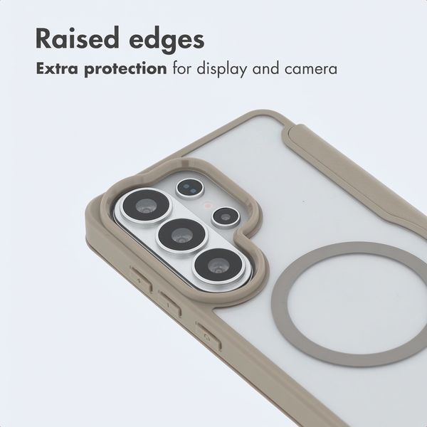 imoshion Transparent Bookcase with MagSafe Samsung Galaxy S26 Ultra - Beige