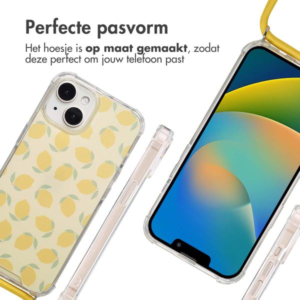 imoshion Design hoesje met koord Apple iPhone 15 - Citrus Dream