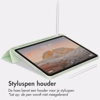 Accezz Smart Silicone Bookcase Apple iPad Air 11 inch (2025) M3 / (2024) M2 / Air 5 (2022) / Air 4 (2020) - Lichtgroen