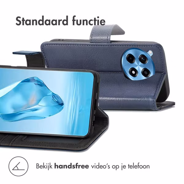 imoshion Luxe Bookcase OnePlus 12R - Donkerblauw