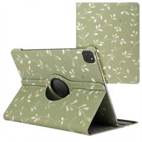 imoshion 360° Draaibare Design Bookcase Apple iPad Air 13 inch (2025) M3 / (2024) M2 - Green Flowers