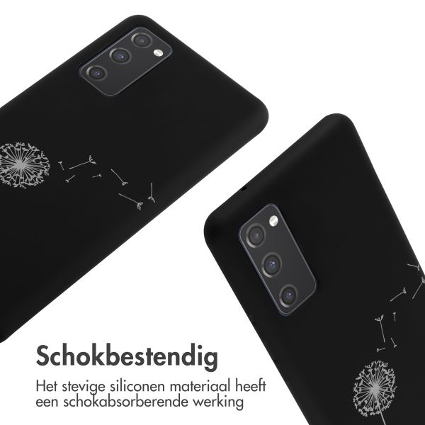 imoshion Siliconen design hoesje met koord Samsung Galaxy S20 FE - Dandelion Black