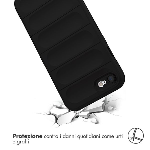 imoshion EasyGrip Backcover Apple iPhone SE (2022 / 2020) / 8 / 7 - Zwart