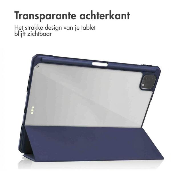 imoshion Trifold Hardcase Bookcase Apple iPad Pro 12.9 (2018/2020/2021/2022) - Donkerblauw