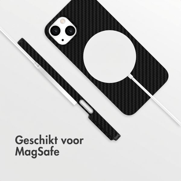Accezz MagSafe Kevlar® Backcover Apple iPhone 13 - Zwart