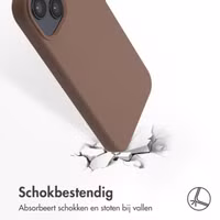 Accezz Liquid Silicone Backcover met MagSafe Apple iPhone 14 / 13 - Lichtbruin