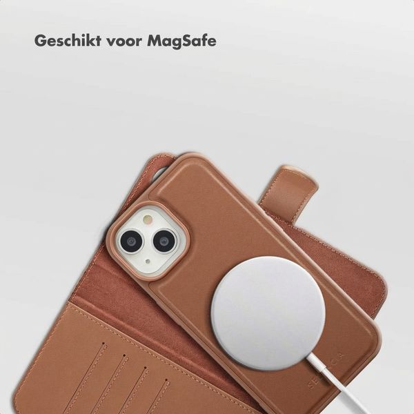 Selencia Olyn Uitneembare Bookcase met MagSafe Apple iPhone 15 - Bruin
