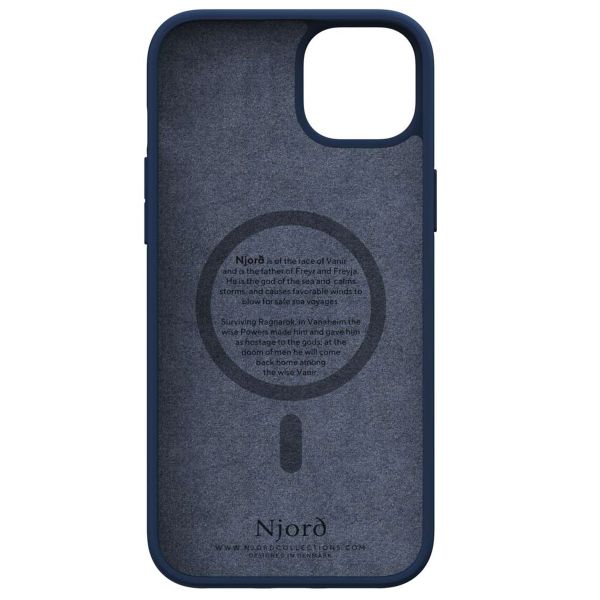 Njorð Collections Salmon Leather MagSafe Case iPhone 15 Plus - Blue