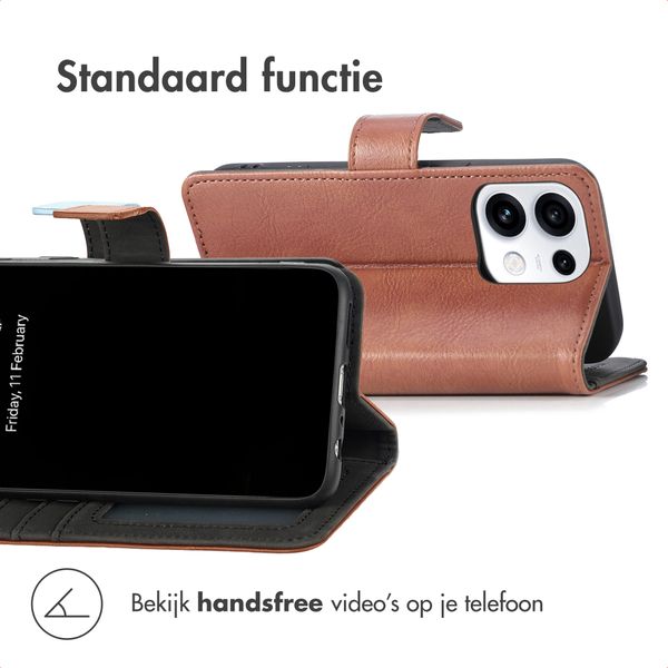 imoshion Luxe Bookcase Oppo Reno 16 F - Donkerbruin