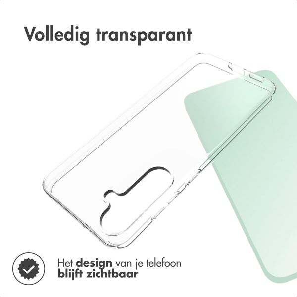 Accezz Clear Backcover Samsung Galaxy S25 FE - Transparant