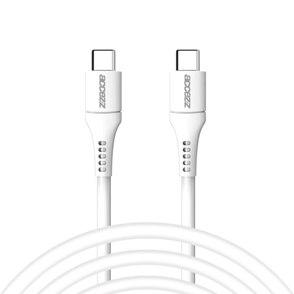 Accezz USB-C naar USB-C kabel - 2 meter - Wit