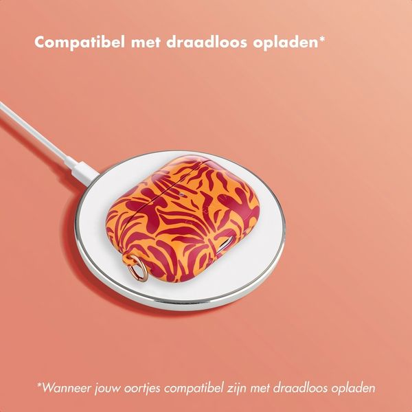 Selencia Vivid Case  Apple Airpods Pro 3 - Tropical Vibes Apricot