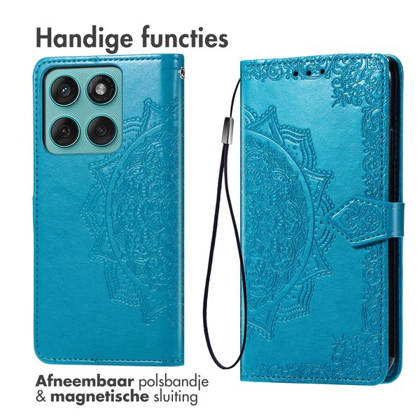 imoshion Mandala Bookcase Motorola Moto G57 Power - Turquoise