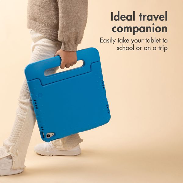 imoshion Kids-Proof Back Cover with Handle Apple iPad Mini 7 (2024) / iPad Mini 6 (2021) - Blue