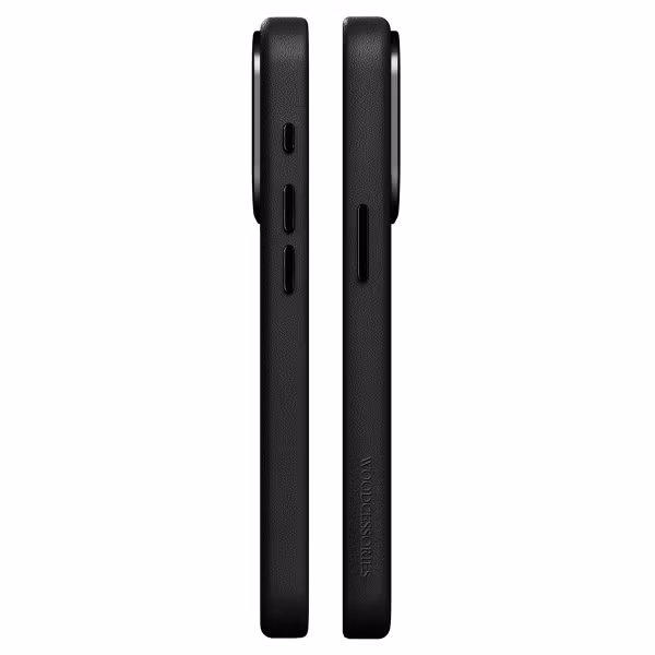 Woodcessories Bio Leather Case MagSafe Apple iPhone 15 Pro - Zwart