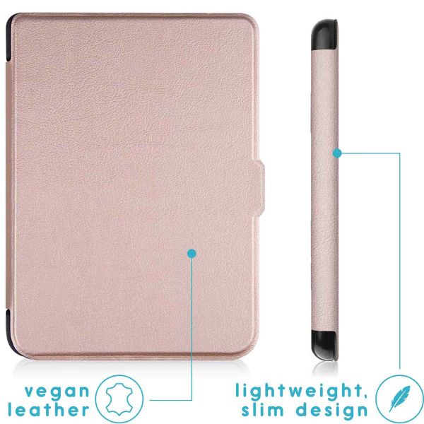 imoshion Slim Hard Case Sleepcover Kobo Clara 2E / Tolino Shine 4 - Rosé Goud