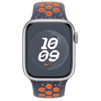 Apple Nike Sport Band Apple Watch Series 1 t/m 9 / SE (38/40/41 mm) | Series 10 / 11 (42 mm) - Maat M/L - Blue Flame