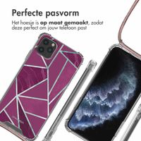 imoshion Design hoesje met koord Apple iPhone 11 Pro - Bordeaux Graphic