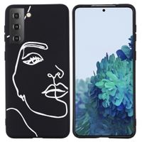 imoshion Design hoesje Samsung Galaxy S21 - Line Art Woman White