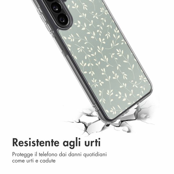imoshion Design hoesje Samsung Galaxy A26 - Smoke Green Flowers
