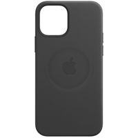 Apple Leather Backcover MagSafe Apple iPhone 12 (Pro) - Black