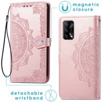 imoshion Mandala Bookcase Oppo A74 (4G) - Rosé Goud