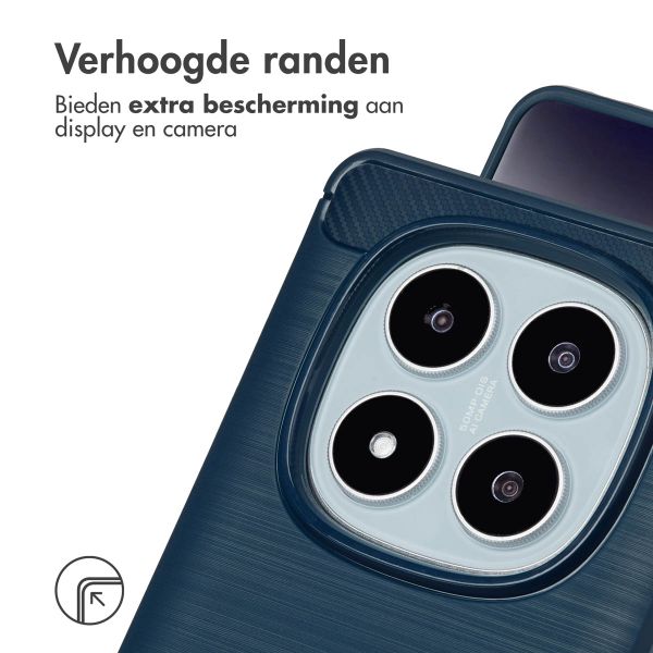 imoshion Brushed Backcover Xiaomi Redmi Note 14 Pro (4G) - Donkerblauw