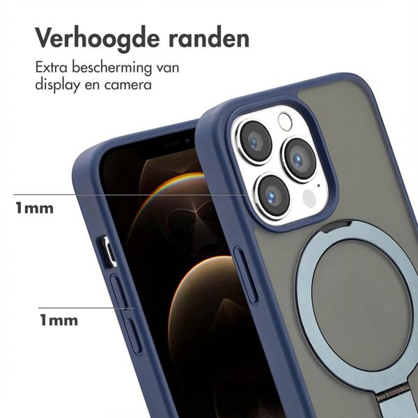 Accezz Ring Stand Backcover met MagSafe Apple iPhone 13 Pro - Blauw