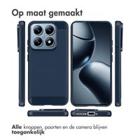 imoshion Brushed Backcover Xiaomi 14 - Donkerblauw