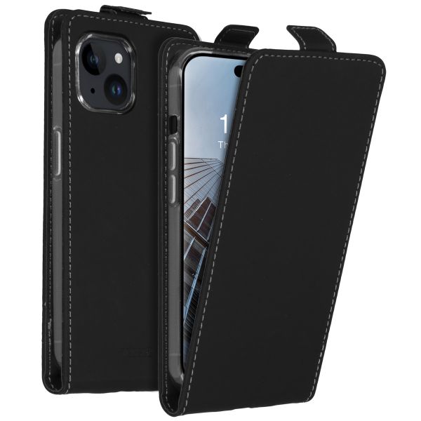 Accezz Flipcase Apple iPhone 15 - Zwart