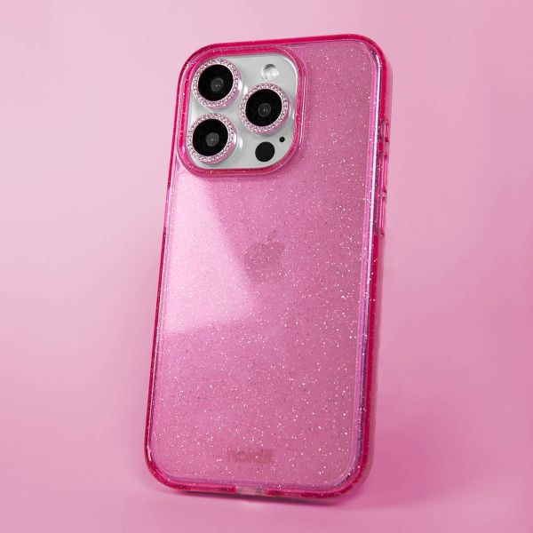 Holdit Camera Lens Protector Glitter Apple iPhone 15 / 15 Plus - Pink