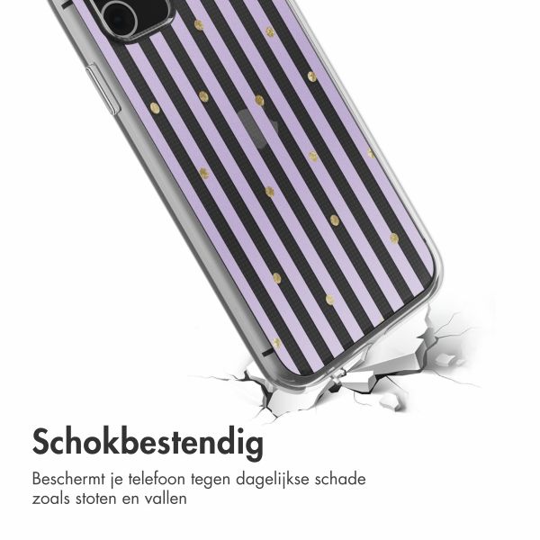 imoshion  Design hoesje iPhone 11 - Sparkle Lines Lavender