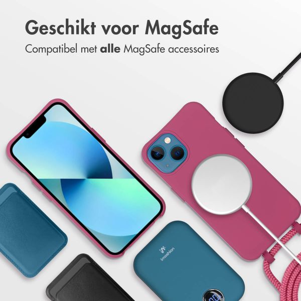 imoshion Color Backcover met afneembaar koord MagSafe Apple iPhone 13 - Raspberry