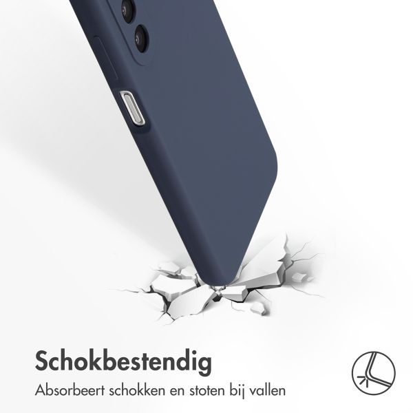 Accezz Liquid Silicone Backcover Samsung Galaxy A26 - Donkerblauw