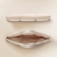 Selencia Vaya Puffy Laptoptas 16 inch - Soft Ivory