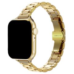 Selencia Slim Steel schakelbandje Apple Watch | 38/40/41/42 mm - Goud