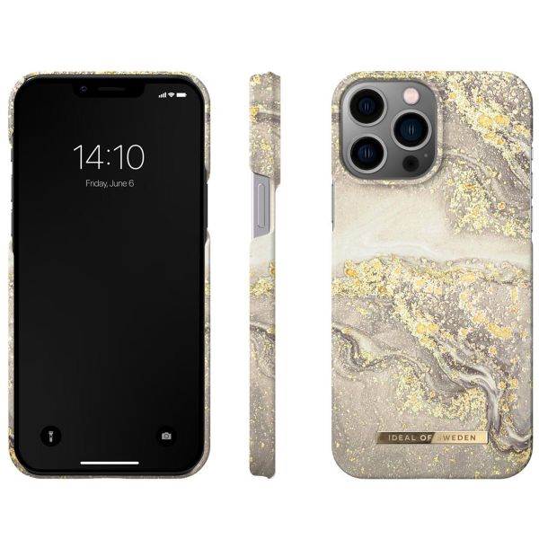 iDeal of Sweden Fashion Backcover iPhone 13 Pro Max - Sparkle Greige Marble