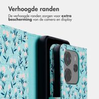 imoshion Design Bookcase Xiaomi Redmi Note 14 (4G) - Blue Flowers