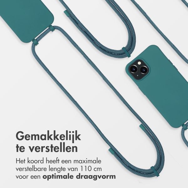 imoshion Color Backcover met afneembaar koord MagSafe iPhone 15 - Dark Green