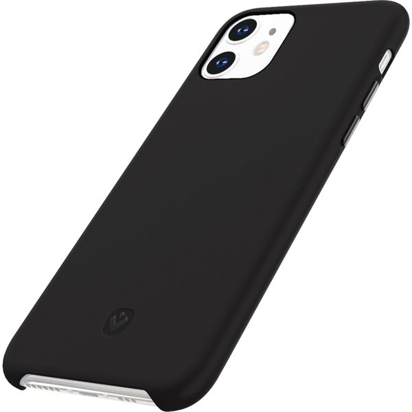 Valenta Luxe Leather Backcover iPhone 11 - Zwart